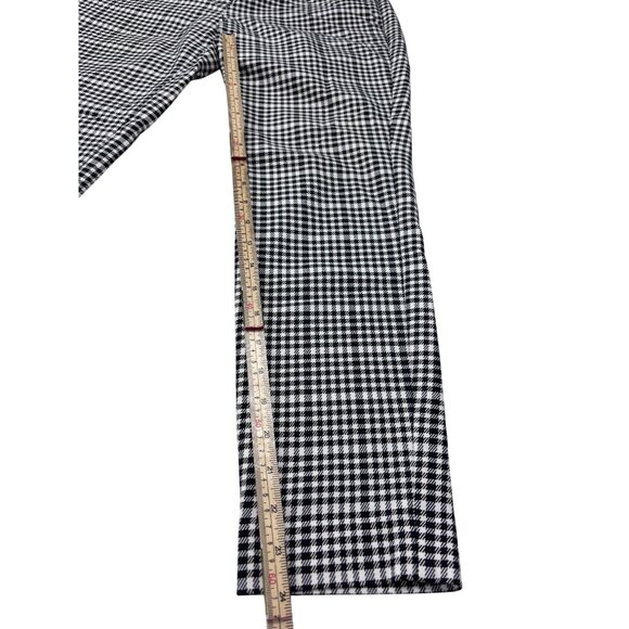 Express Columnist Black & White Houndstooth Womens Pants Size 2R Cotton Blend - Picture 6 of 11